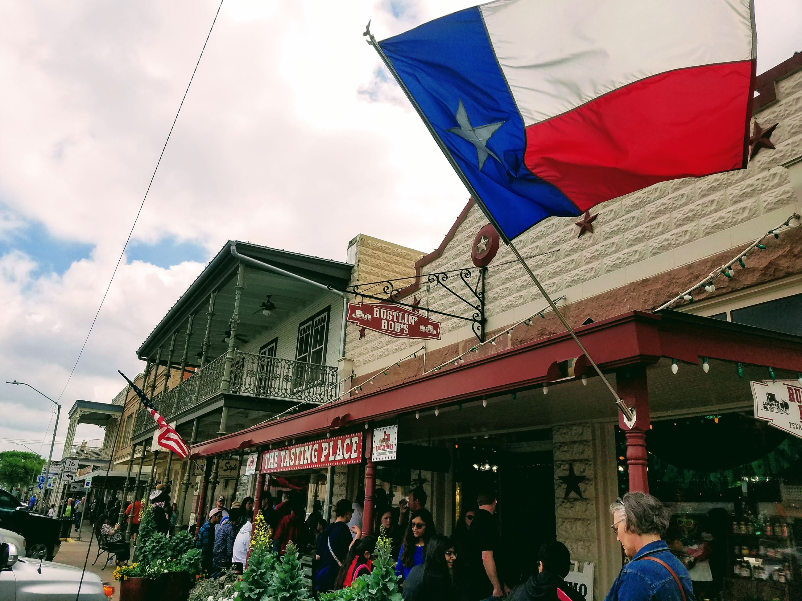 Texas Flag and facades