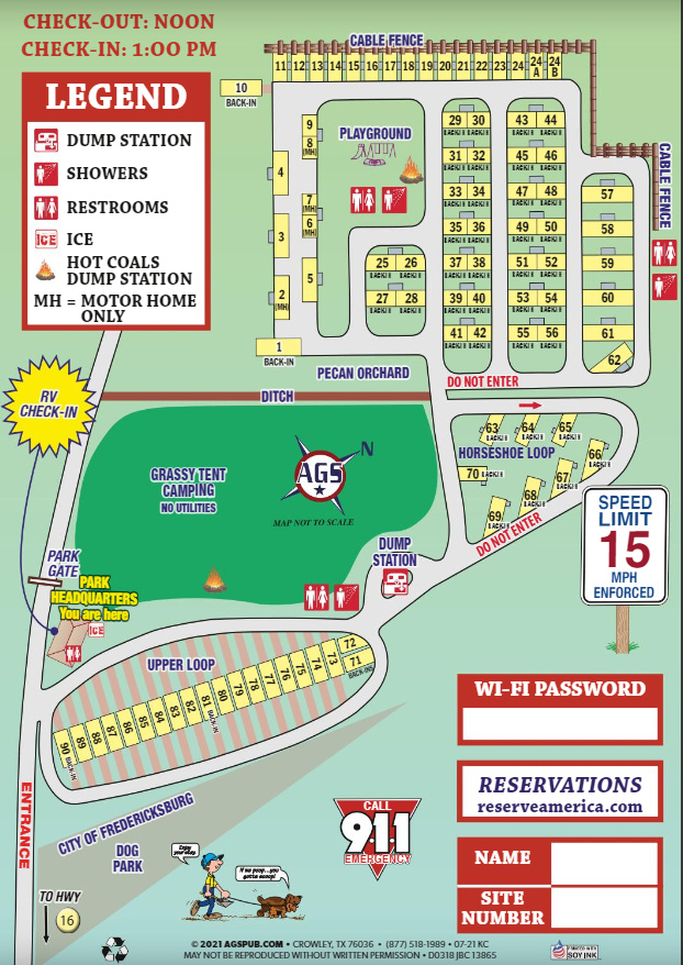 RV Park Map
