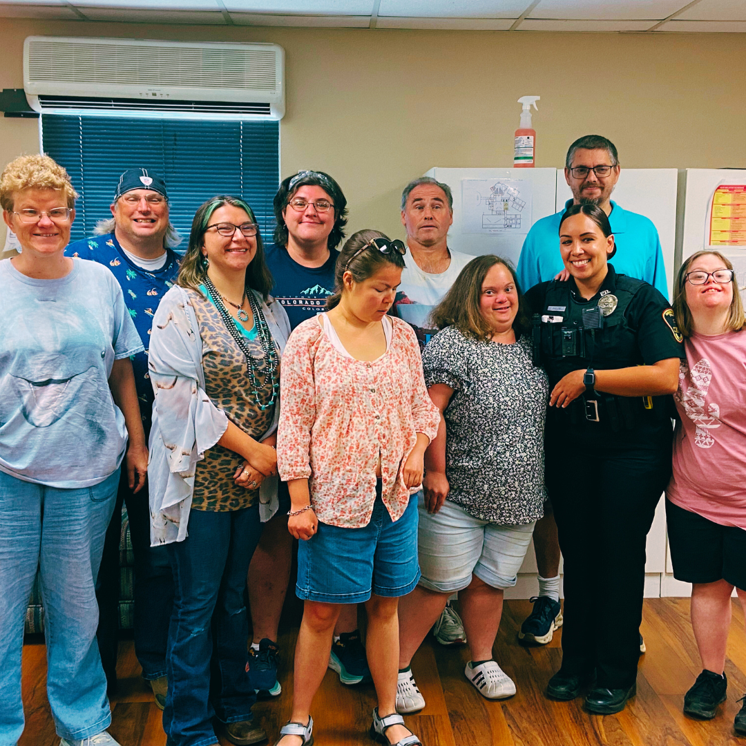 Officer Phelps at Living Well Group