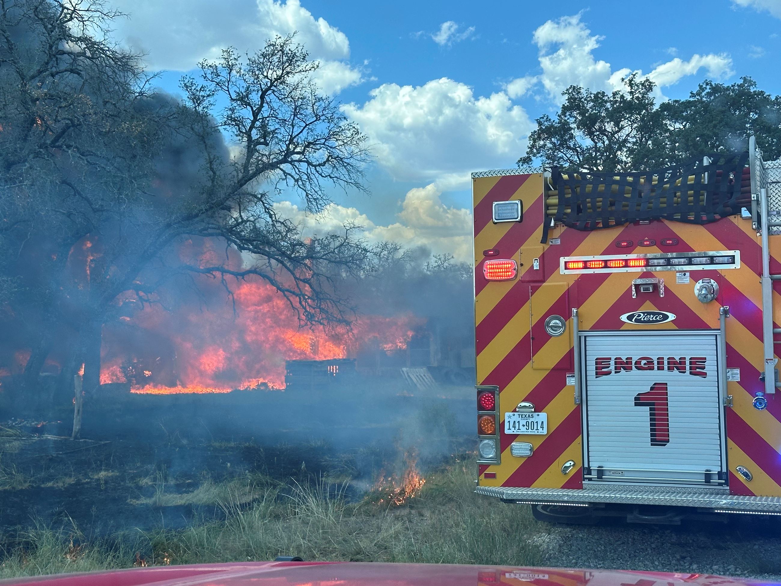 Grass Fire Fredericksburg