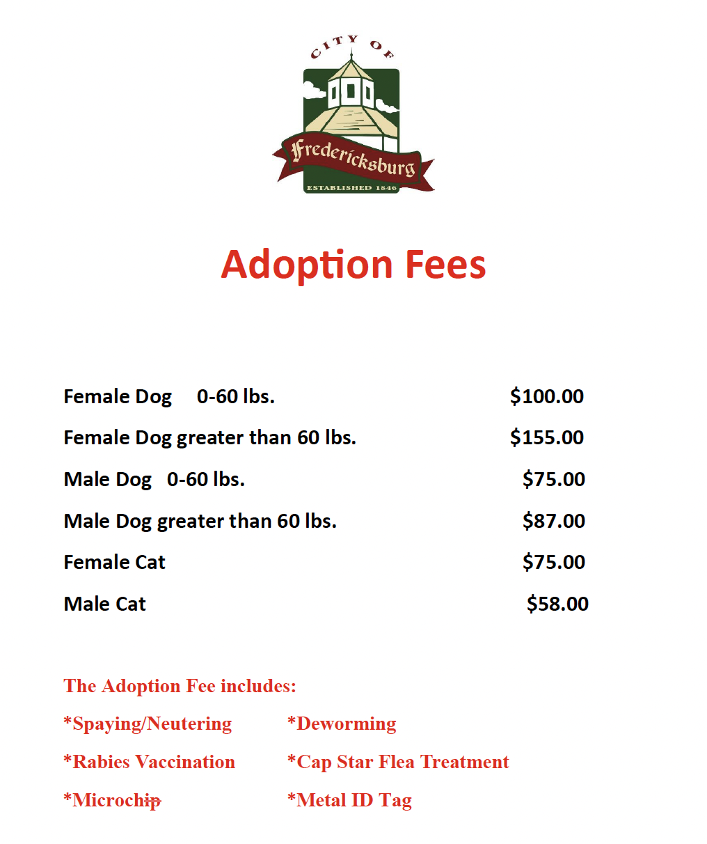 Adoption Fees