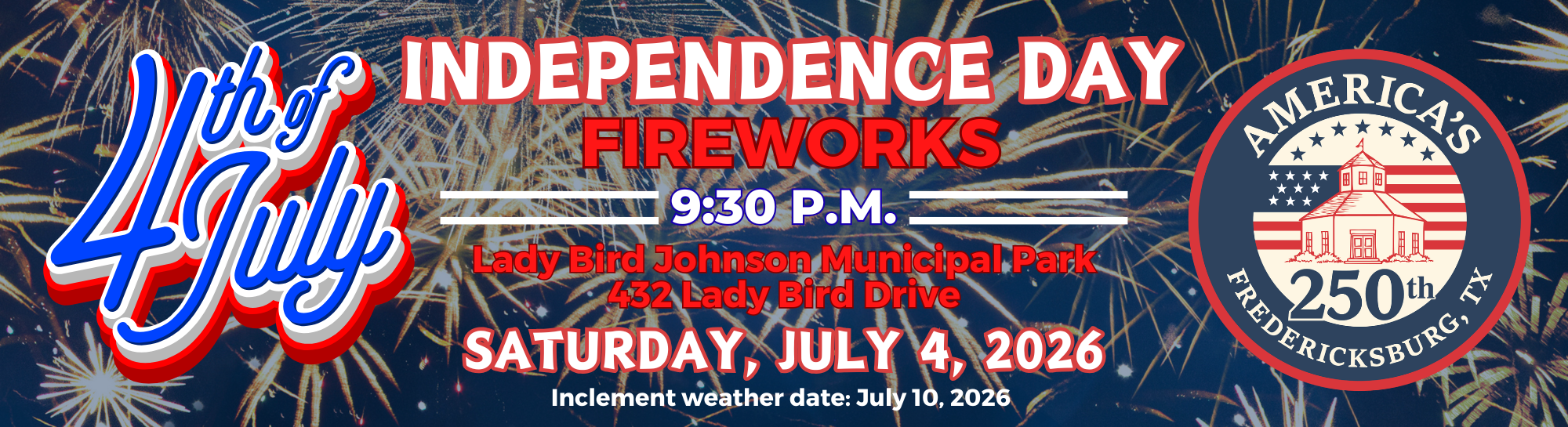 Fireworks website banner